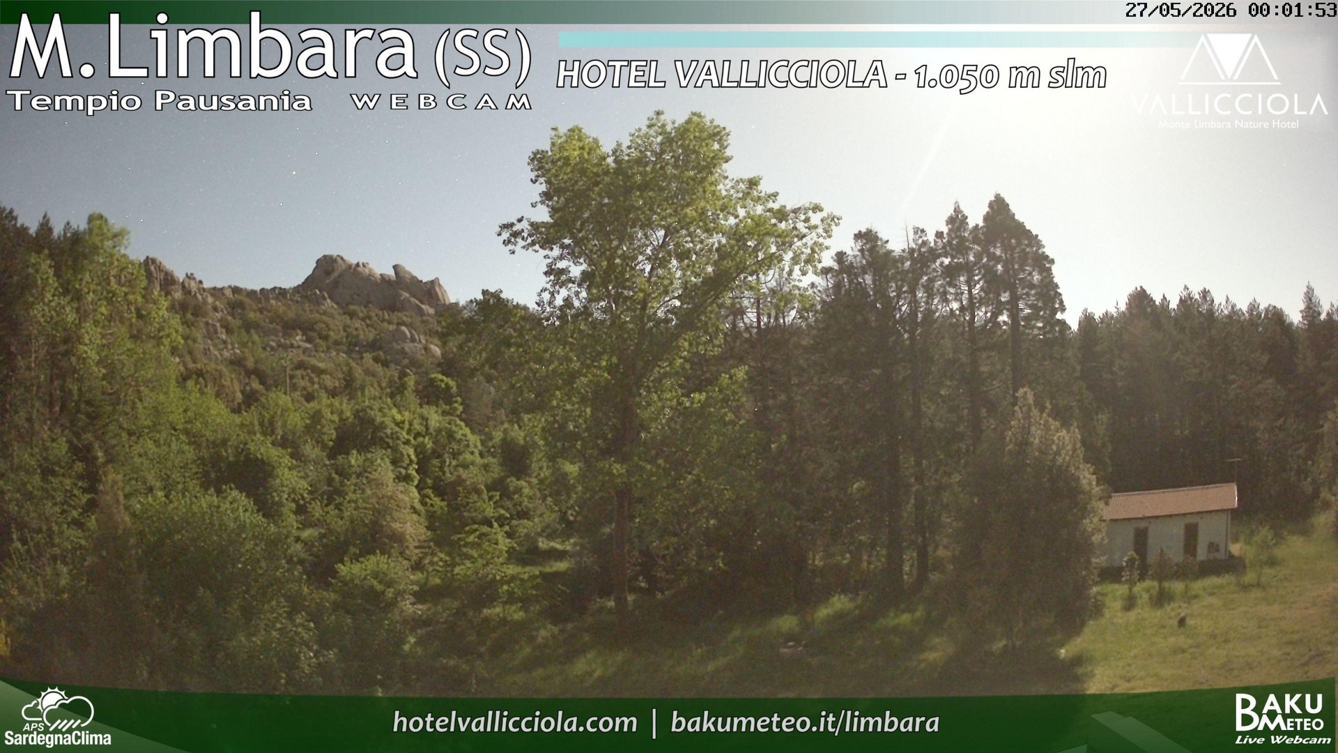 time-lapse frame, Monte Limbara Vallicciola webcam