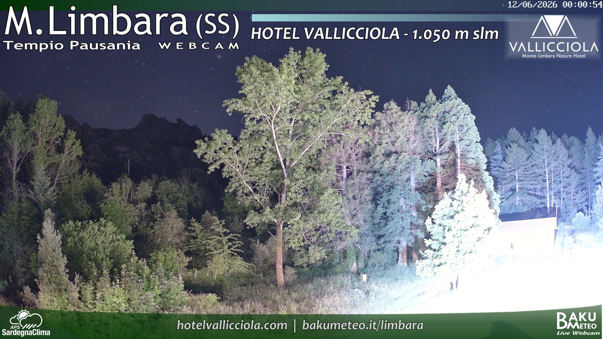 time-lapse frame, Monte Limbara Vallicciola webcam