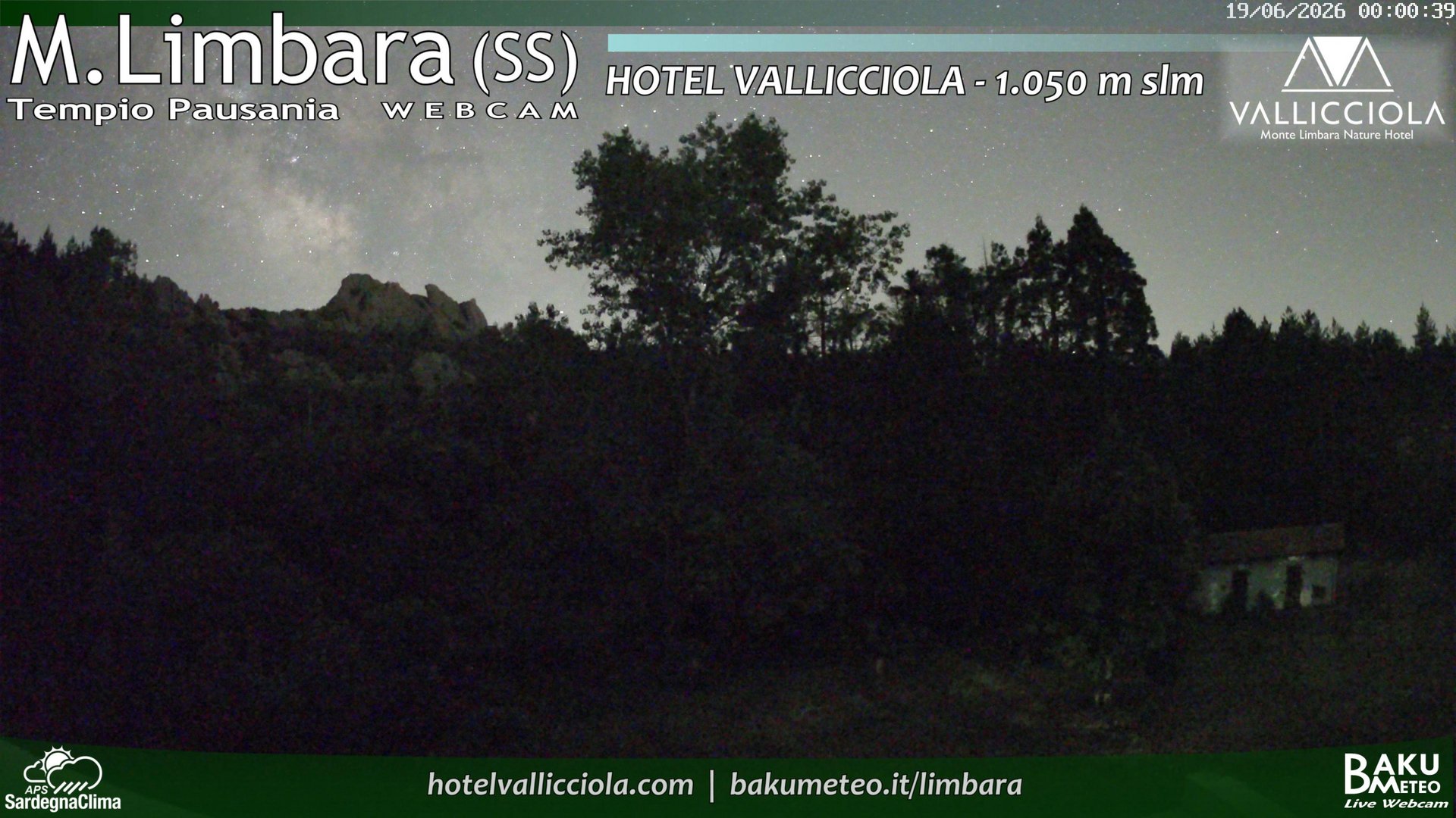 time-lapse frame, Monte Limbara Vallicciola webcam