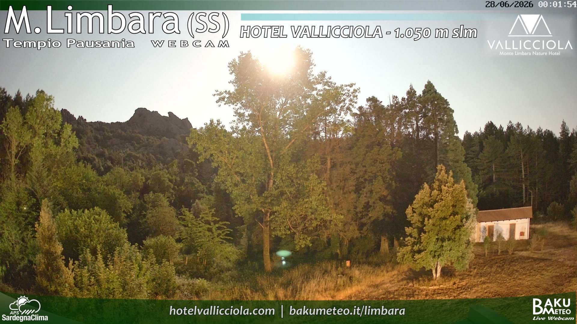 time-lapse frame, Monte Limbara Vallicciola webcam