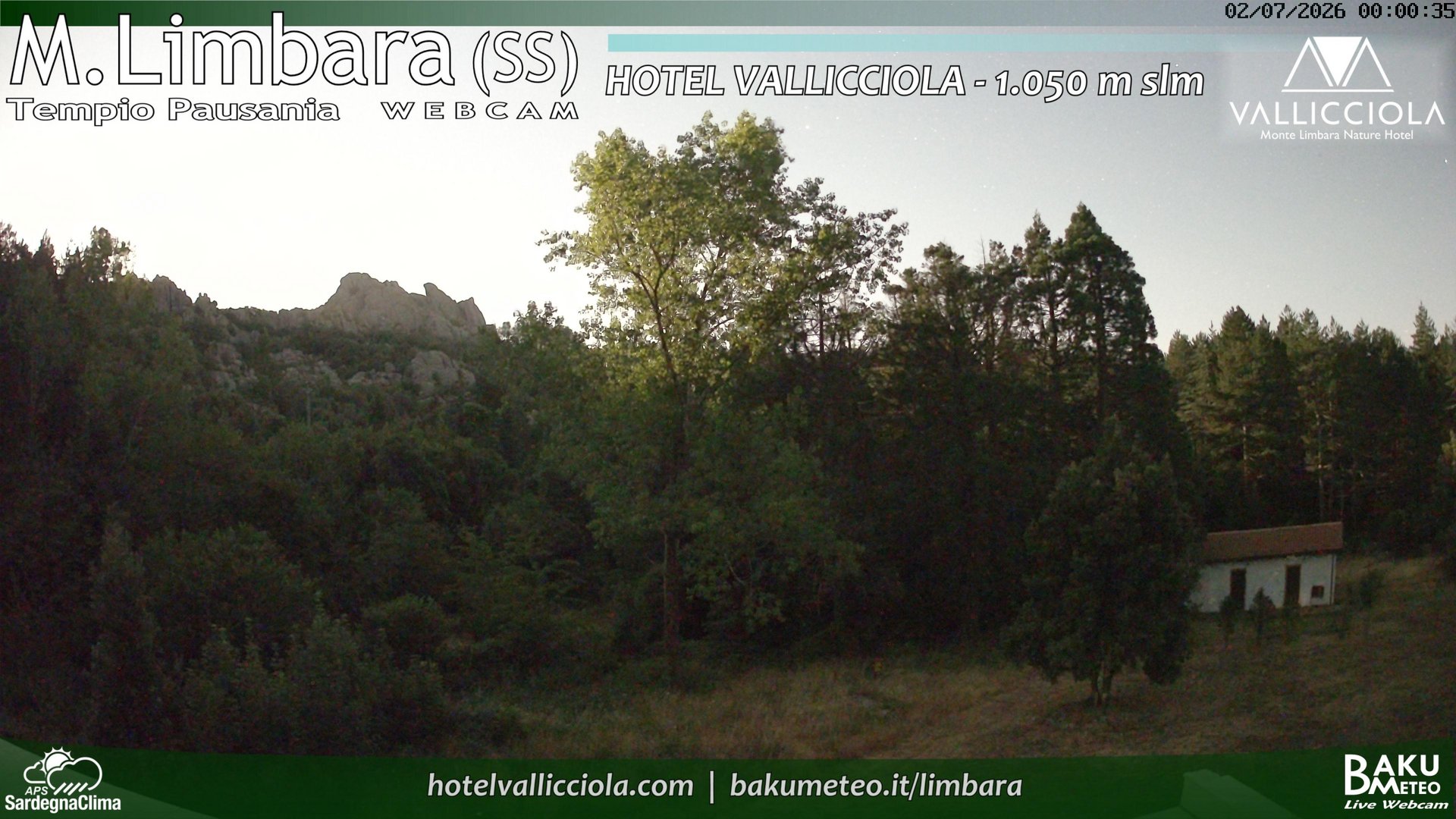 time-lapse frame, Monte Limbara Vallicciola webcam