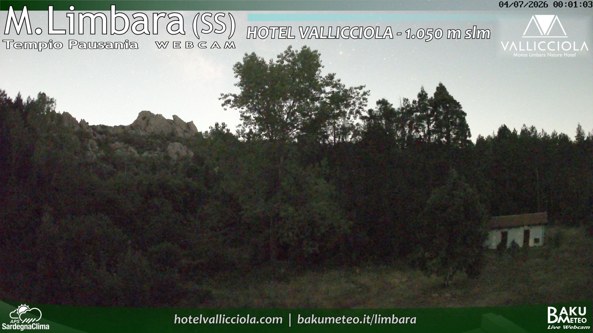 time-lapse frame, Monte Limbara Vallicciola webcam