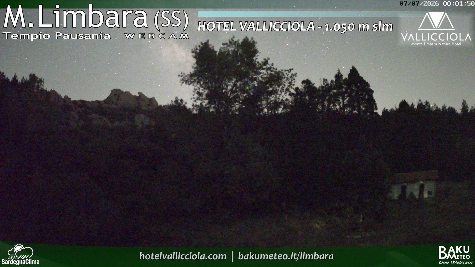 time-lapse frame, Monte Limbara Vallicciola webcam