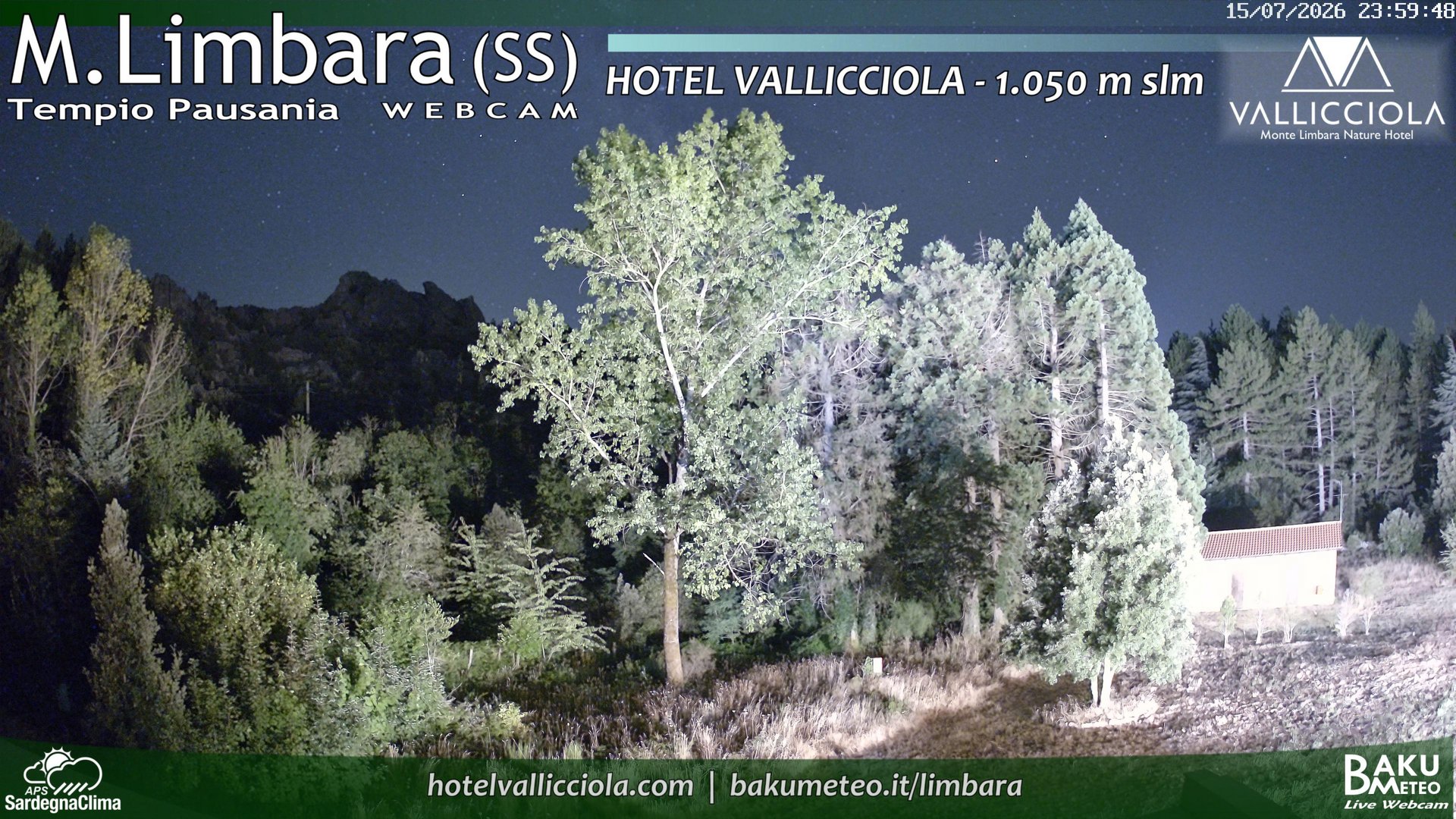 time-lapse frame, Monte Limbara Vallicciola webcam