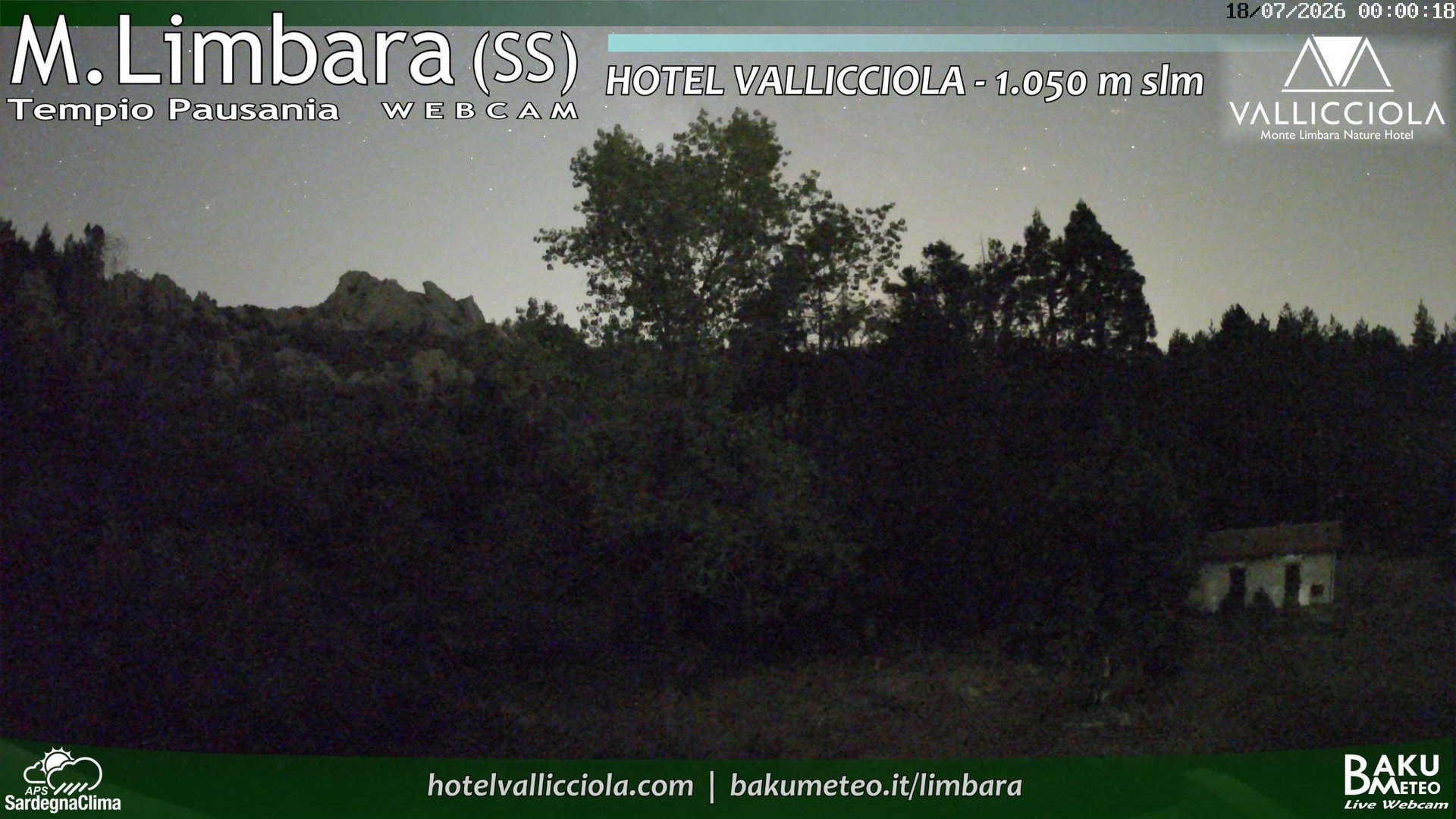 time-lapse frame, Monte Limbara Vallicciola webcam