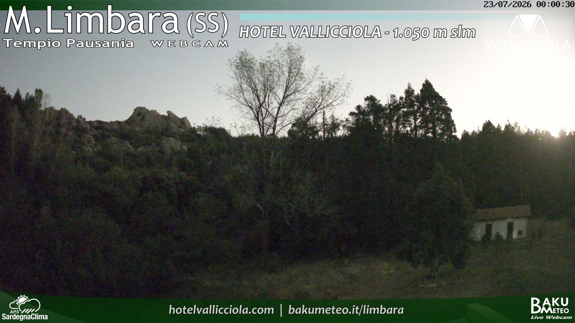 time-lapse frame, Monte Limbara Vallicciola webcam