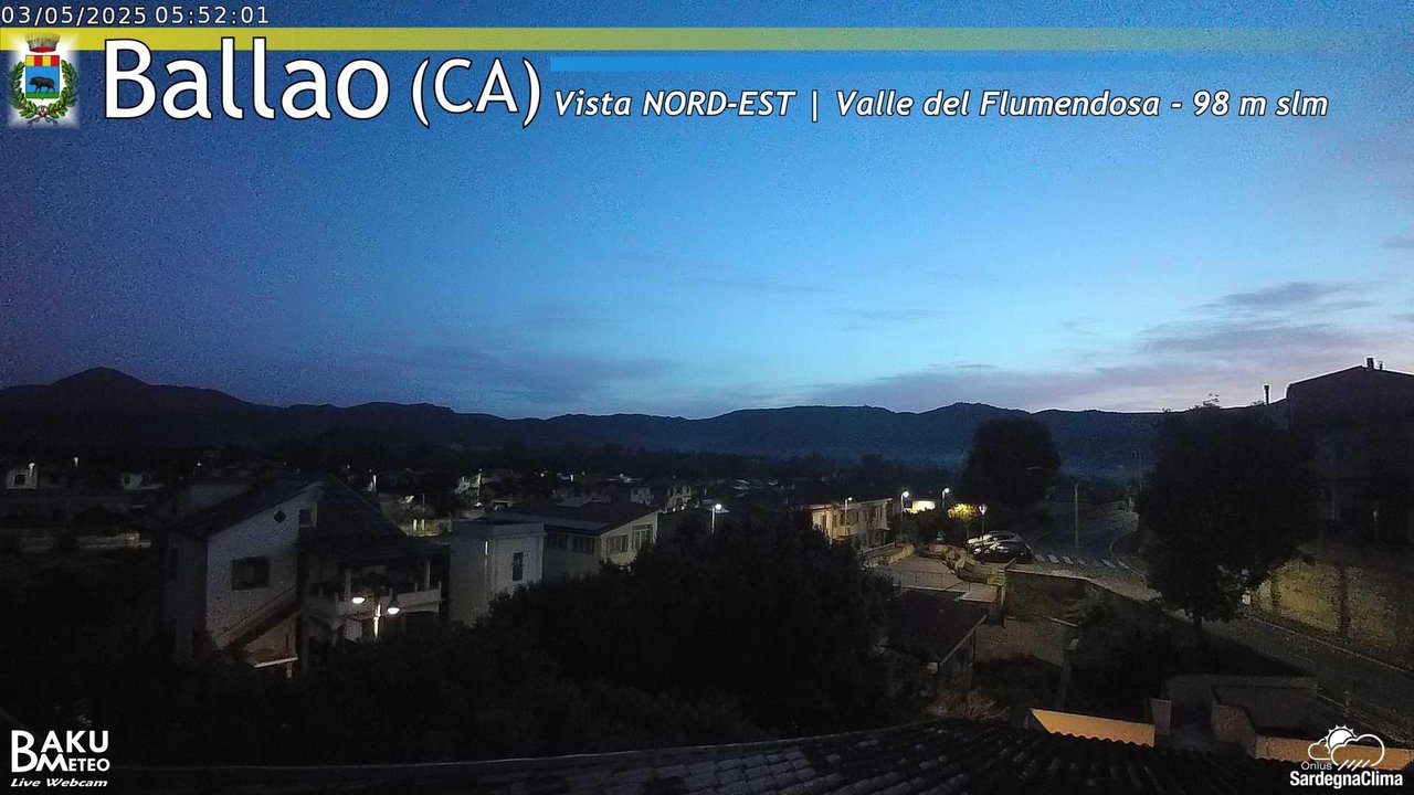 time-lapse frame, Ballao webcam