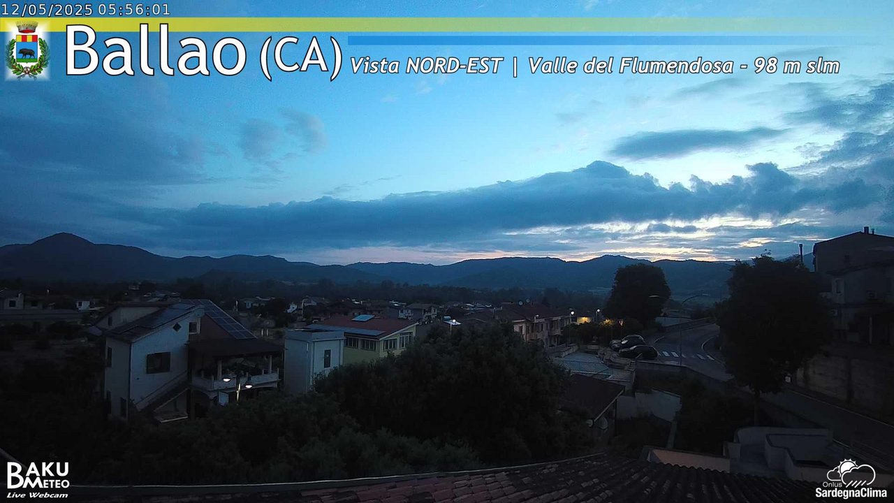 time-lapse frame, Ballao webcam