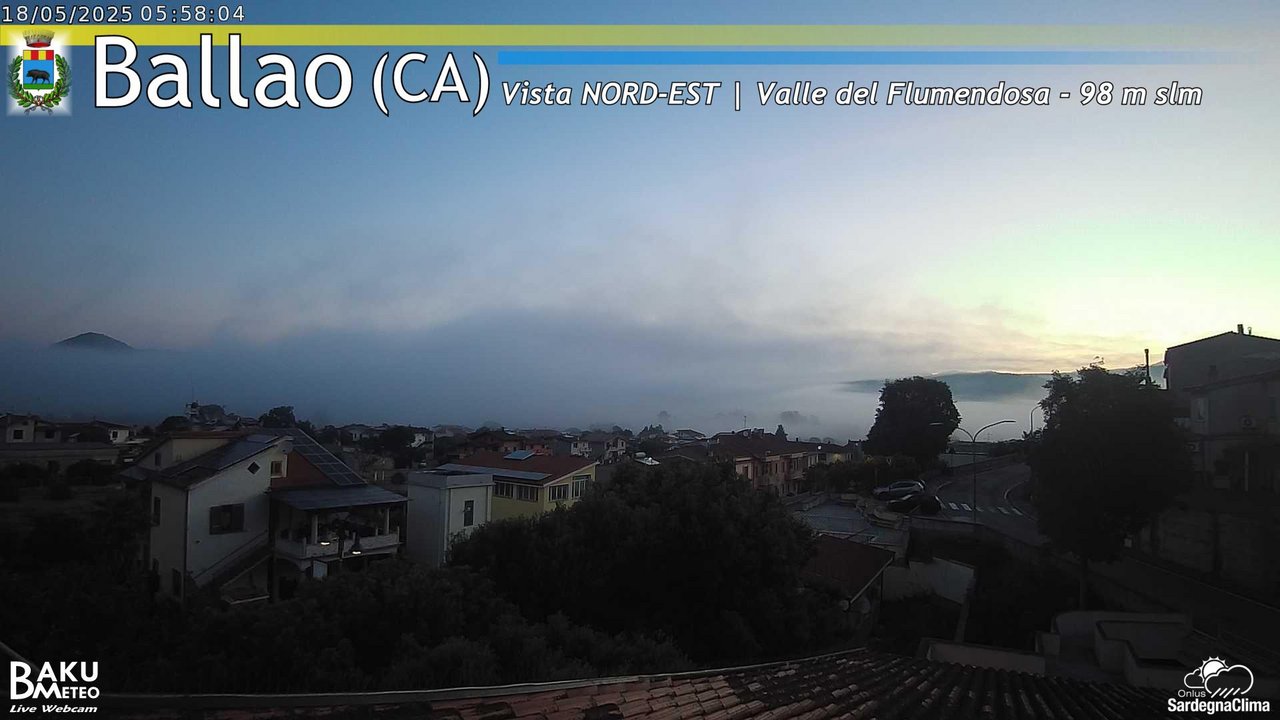 time-lapse frame, Ballao webcam