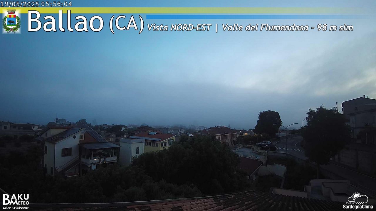 time-lapse frame, Ballao webcam