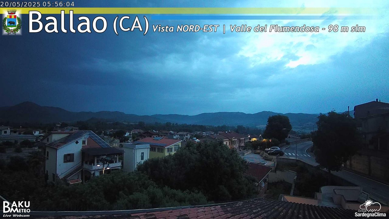 time-lapse frame, Ballao webcam