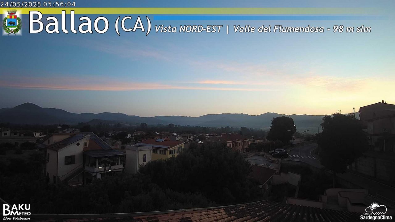 time-lapse frame, Ballao webcam