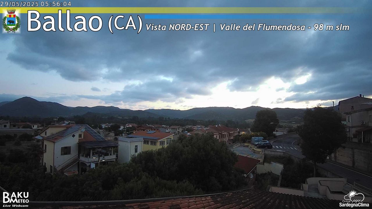 time-lapse frame, Ballao webcam
