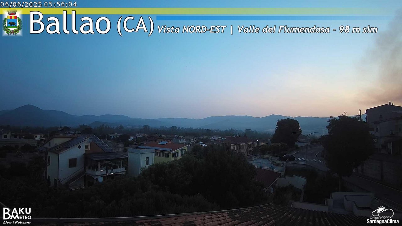 time-lapse frame, Ballao webcam