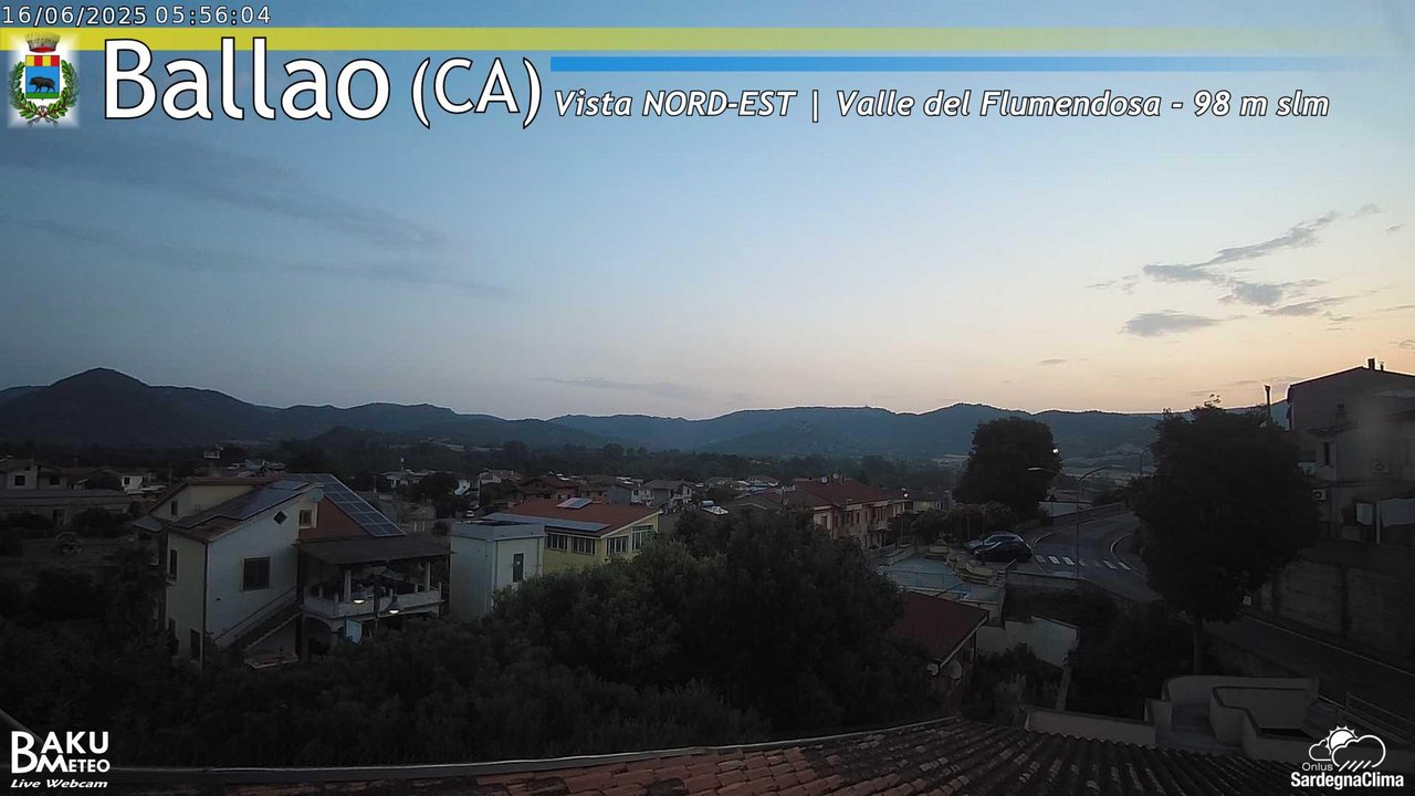 time-lapse frame, Ballao webcam