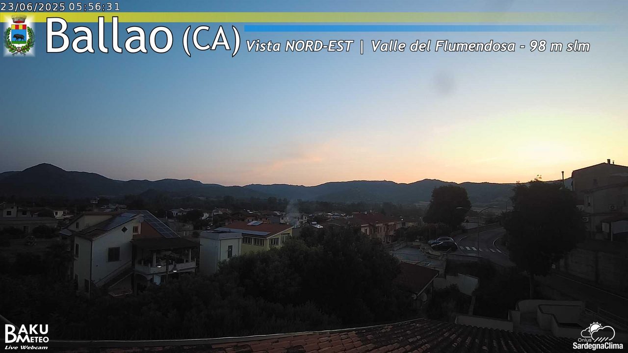 time-lapse frame, Ballao webcam