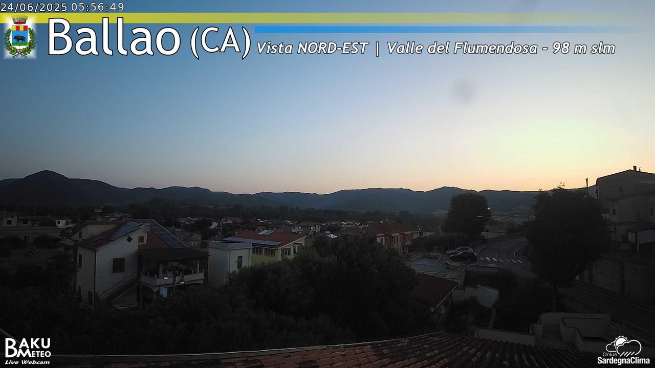 time-lapse frame, Ballao webcam