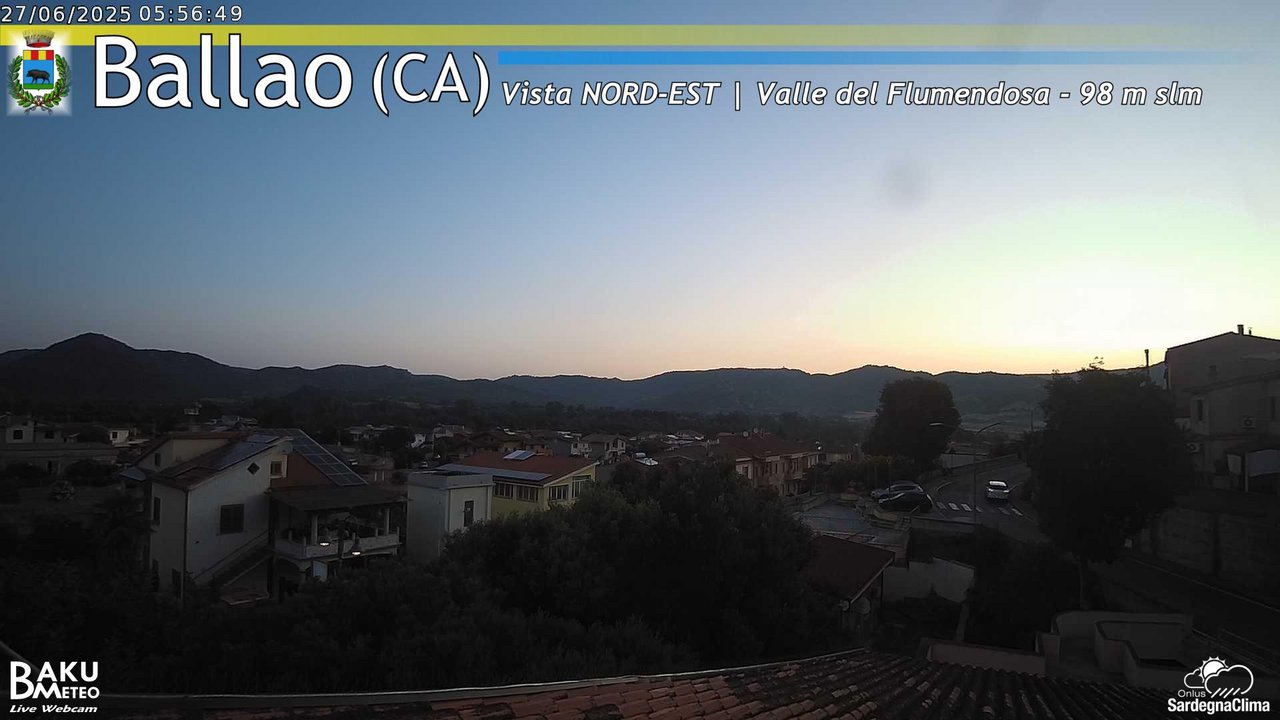 time-lapse frame, Ballao webcam