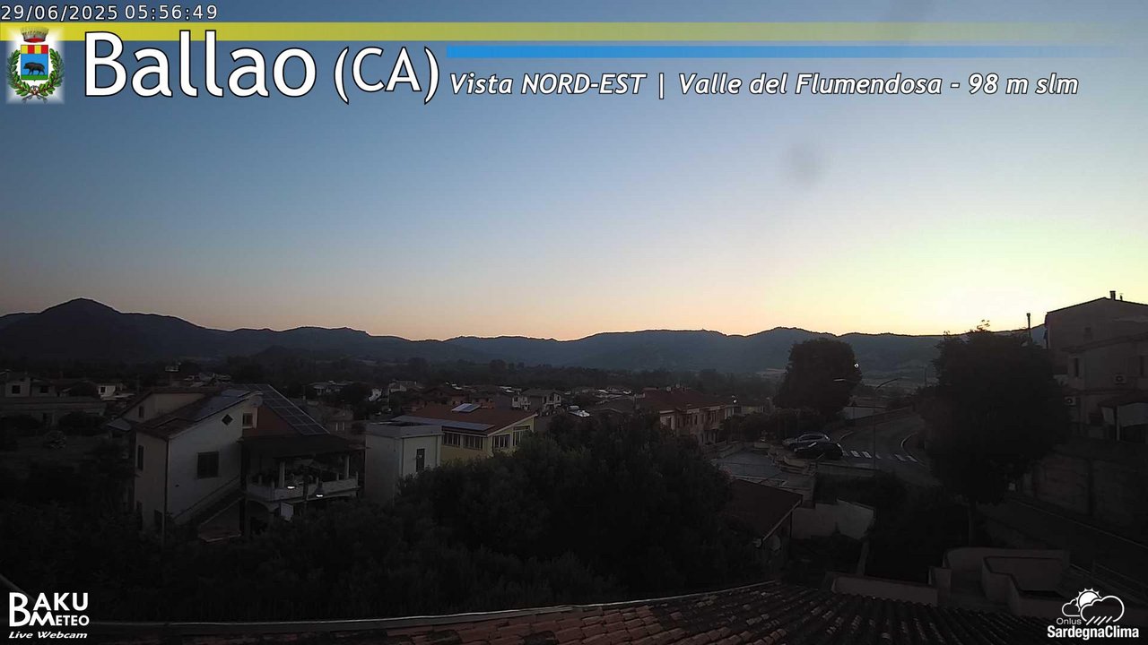 time-lapse frame, Ballao webcam