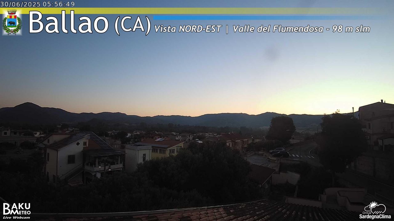 time-lapse frame, Ballao webcam