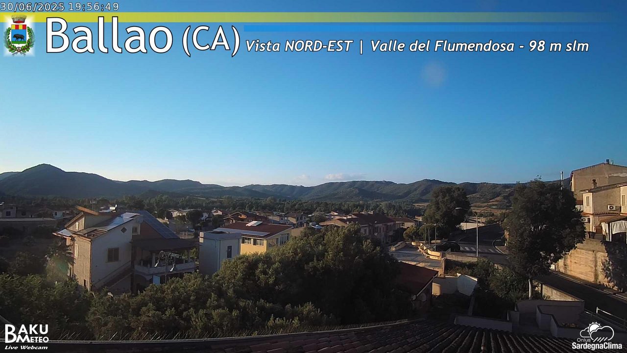 time-lapse frame, Ballao webcam