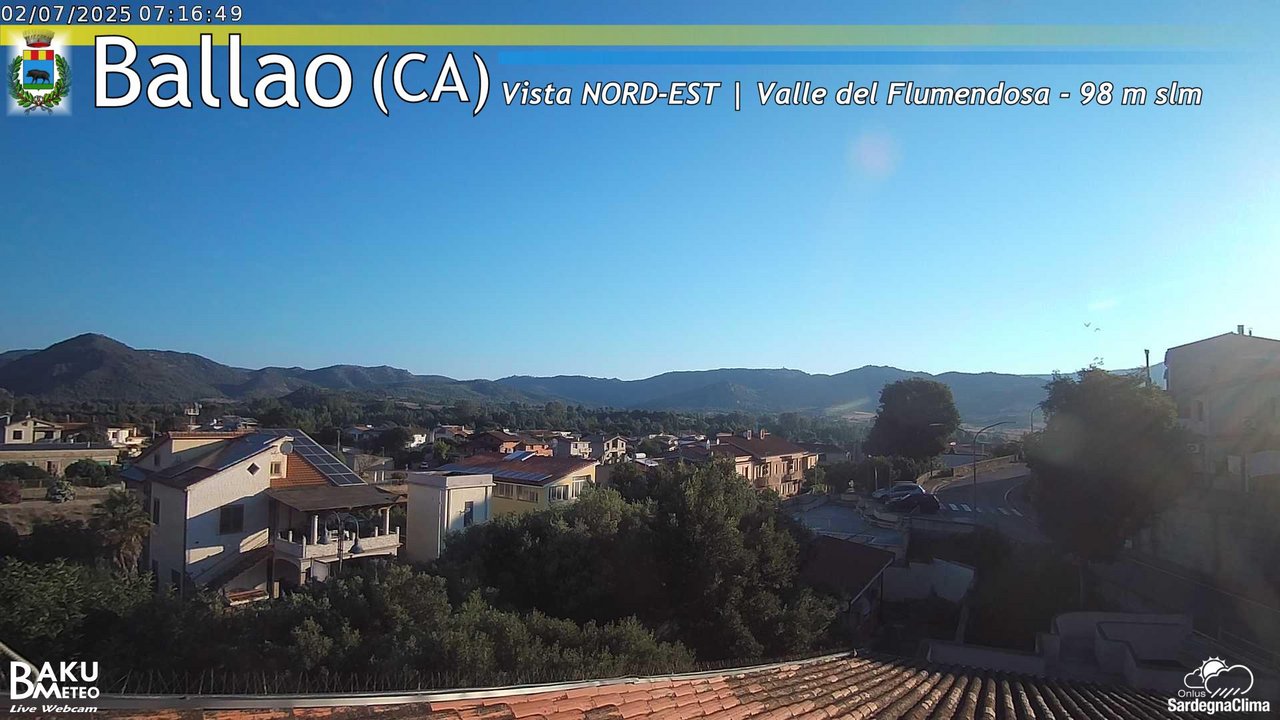 time-lapse frame, Ballao webcam