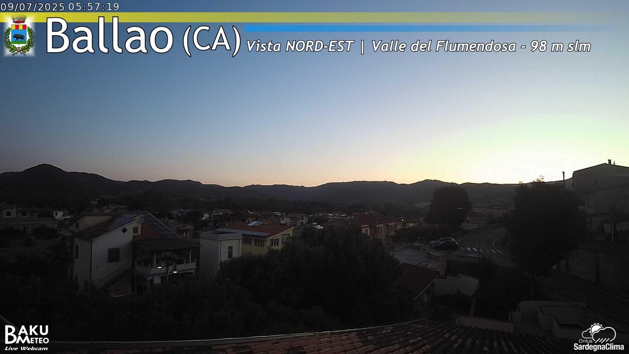 time-lapse frame, Ballao webcam