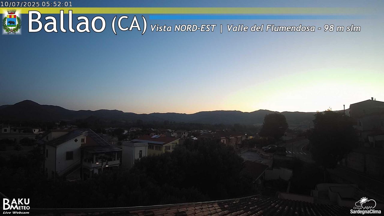 time-lapse frame, Ballao webcam
