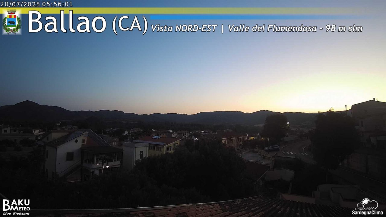time-lapse frame, Ballao webcam