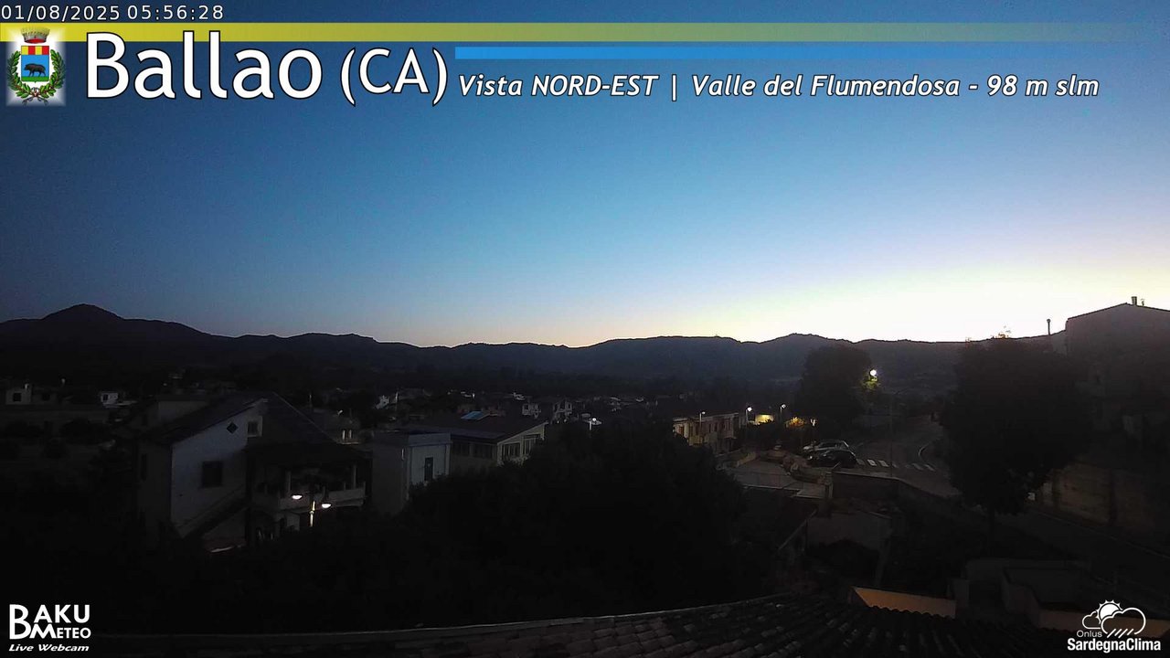 time-lapse frame, Ballao webcam
