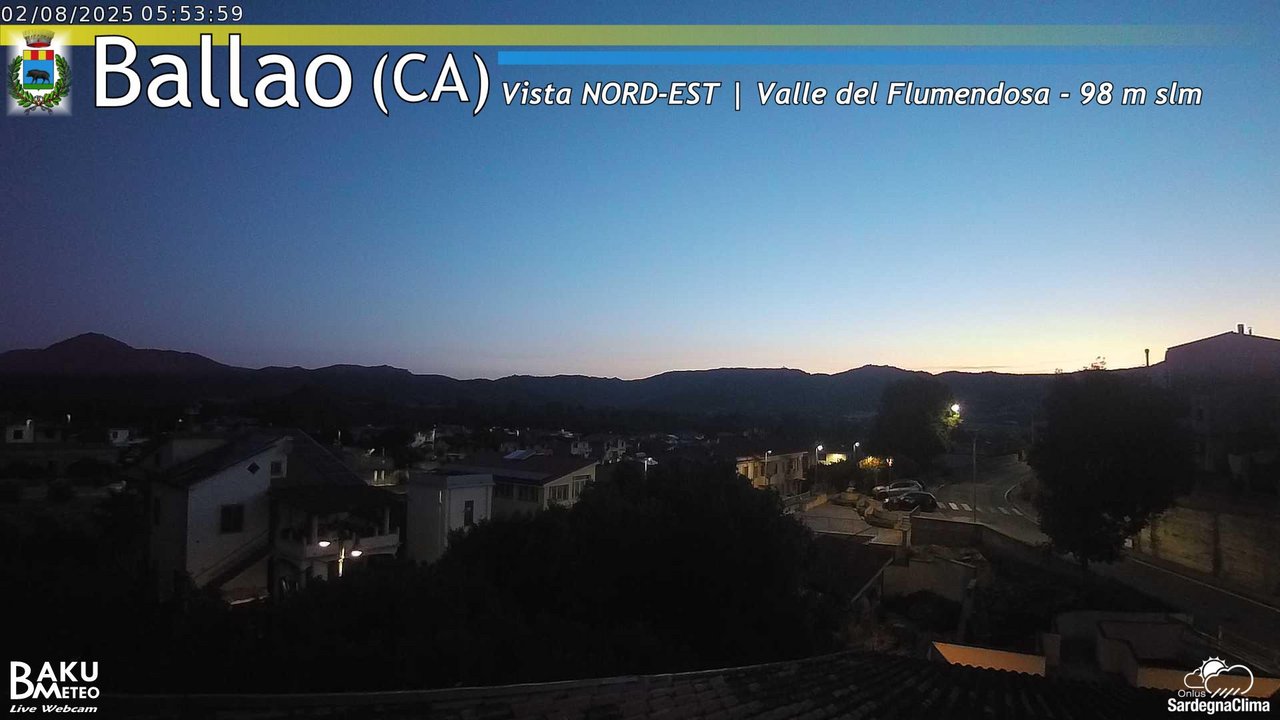 time-lapse frame, Ballao webcam