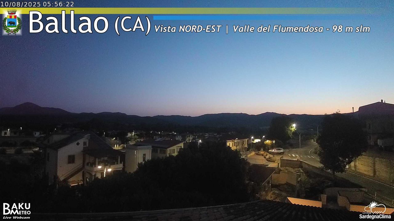 time-lapse frame, Ballao webcam