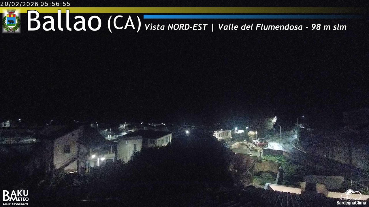 time-lapse frame, Ballao webcam