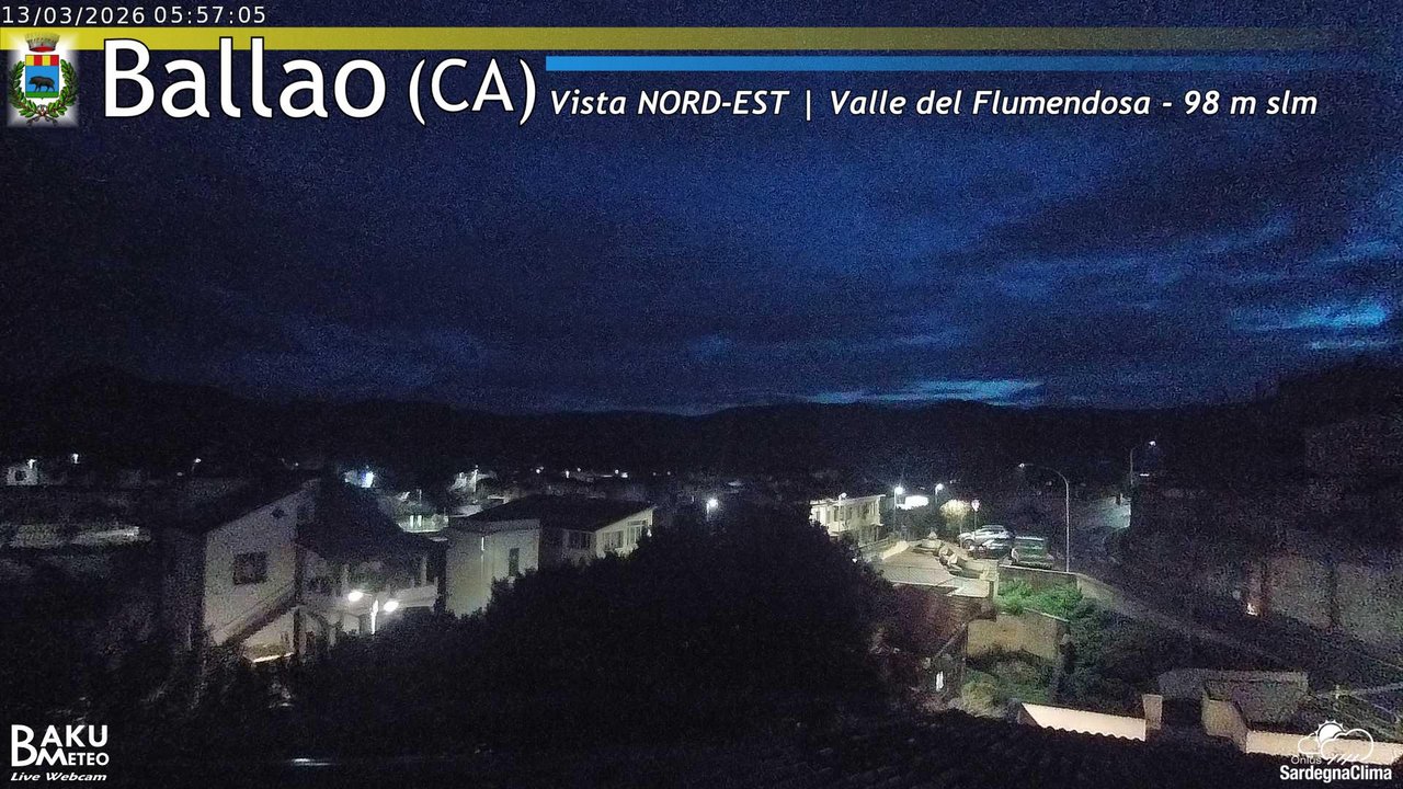 time-lapse frame, Ballao webcam