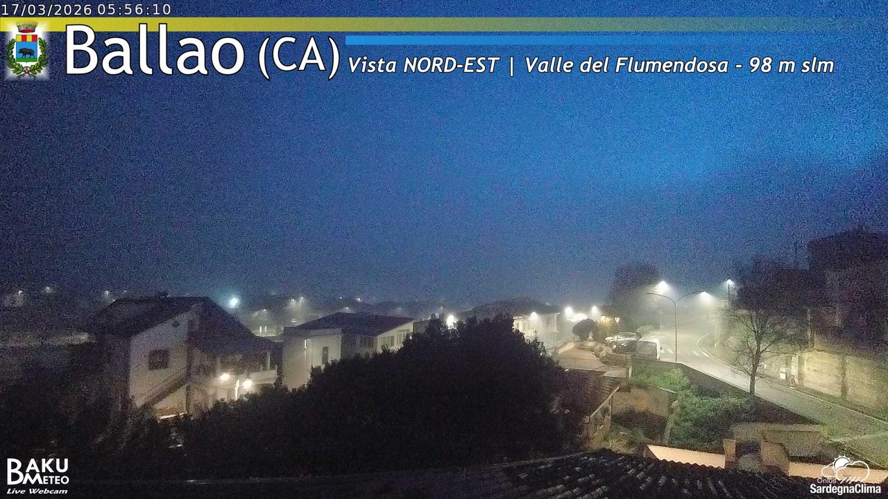 time-lapse frame, Ballao webcam