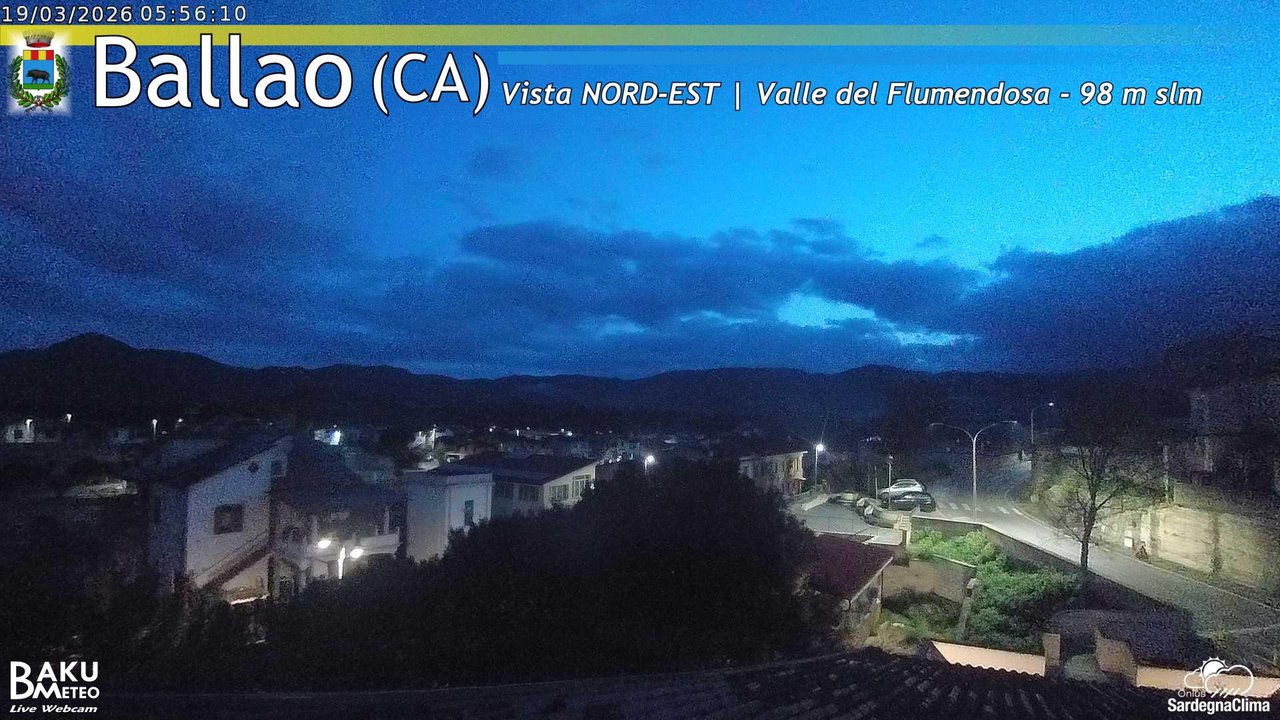 time-lapse frame, Ballao webcam