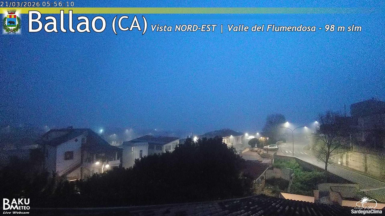 time-lapse frame, Ballao webcam