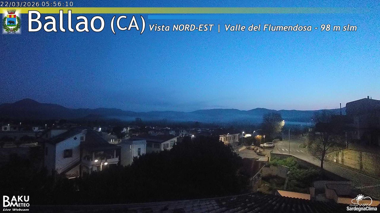 time-lapse frame, Ballao webcam