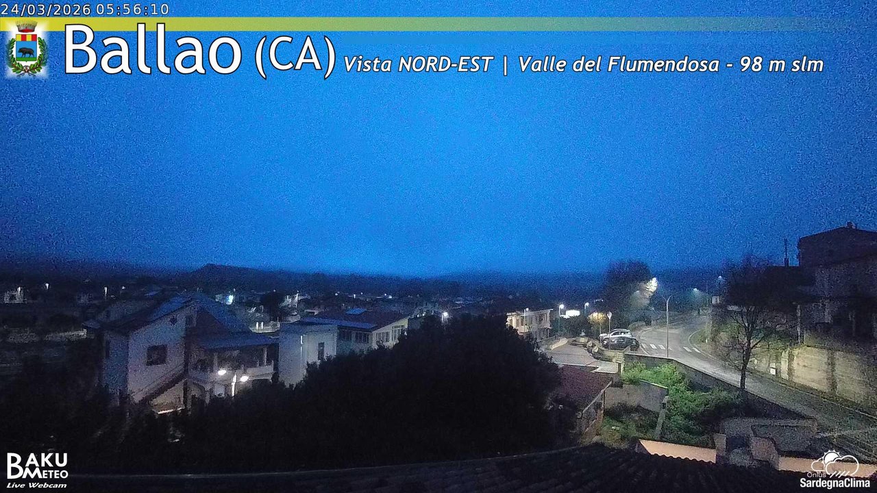 time-lapse frame, Ballao webcam