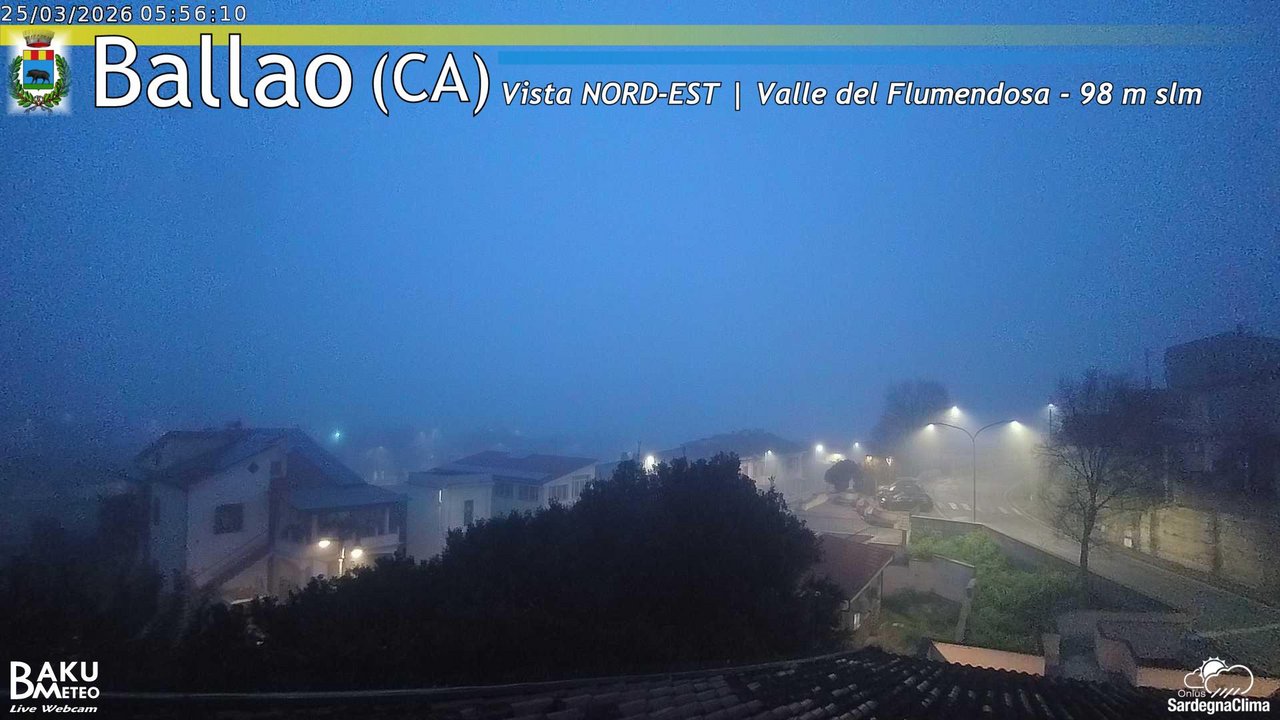 time-lapse frame, Ballao webcam