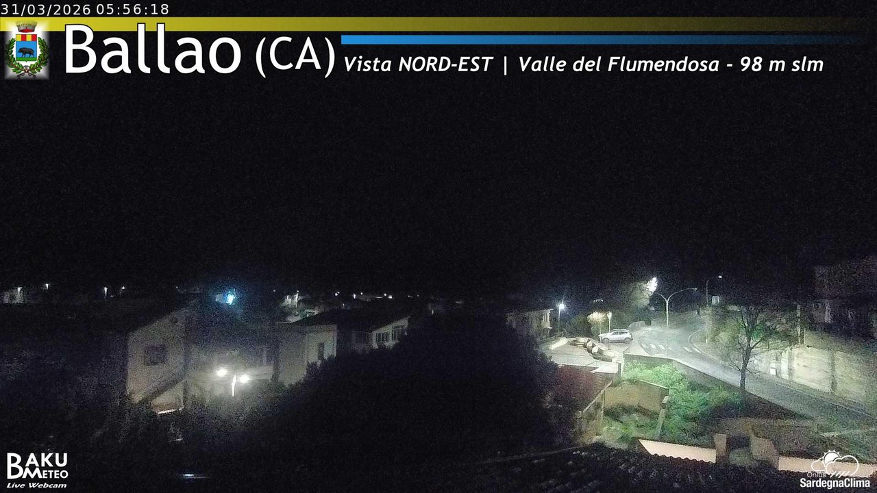 time-lapse frame, Ballao webcam