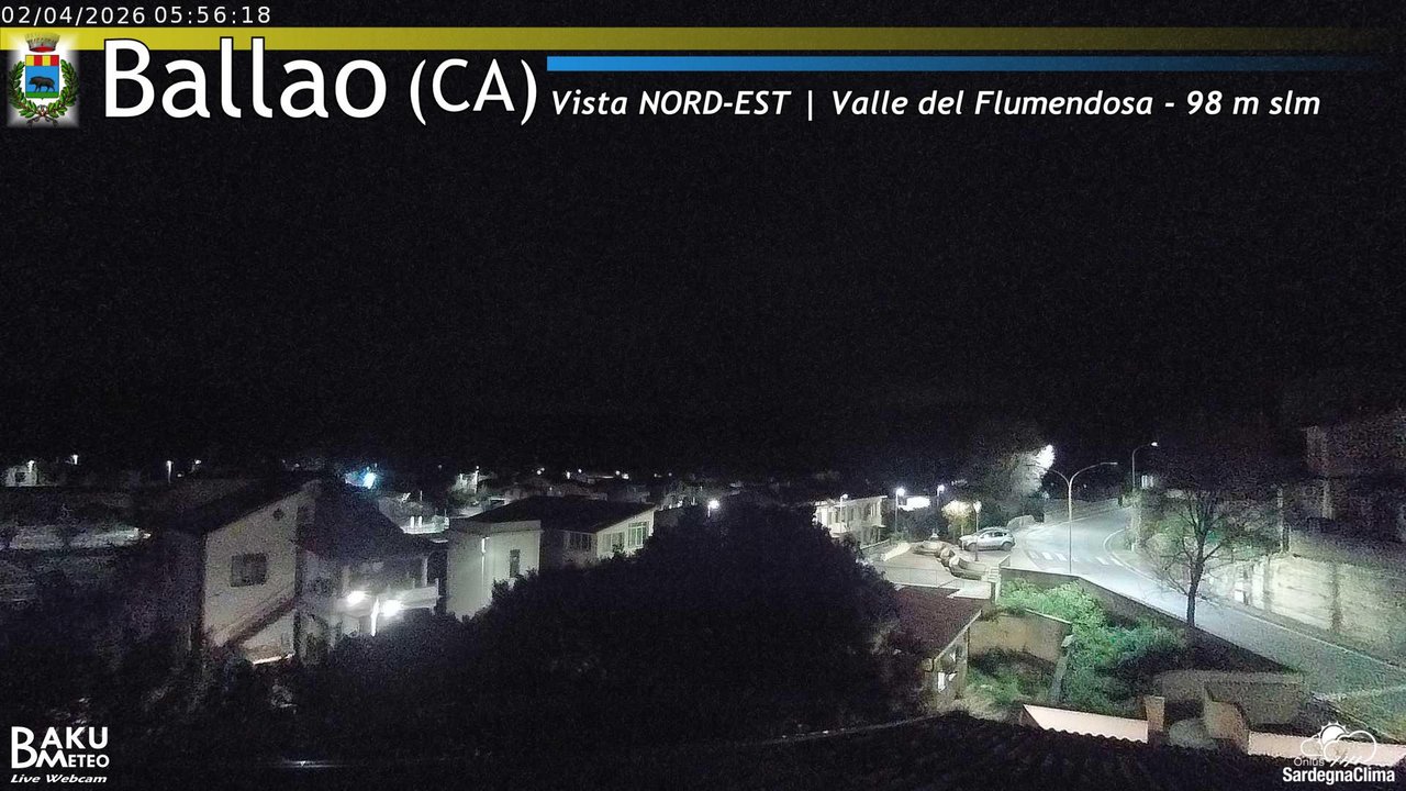 time-lapse frame, Ballao webcam