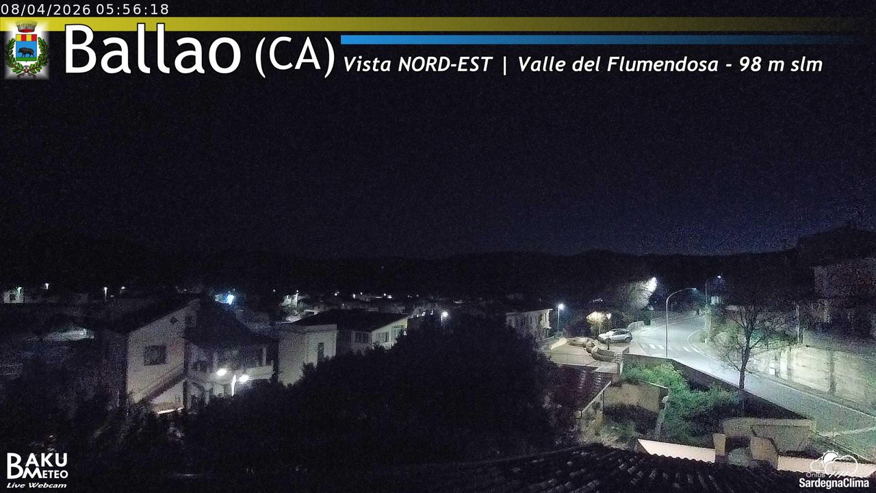 time-lapse frame, Ballao webcam