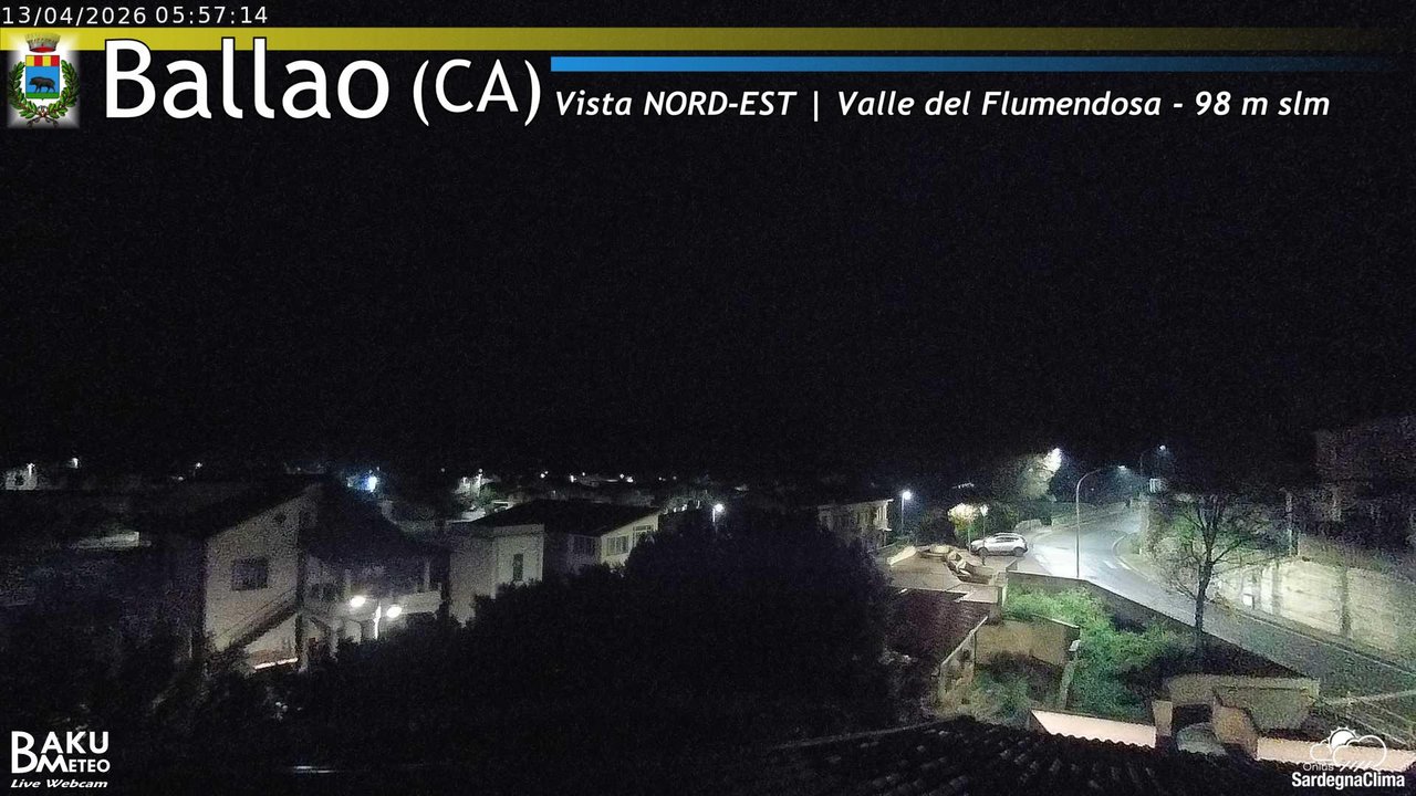 time-lapse frame, Ballao webcam