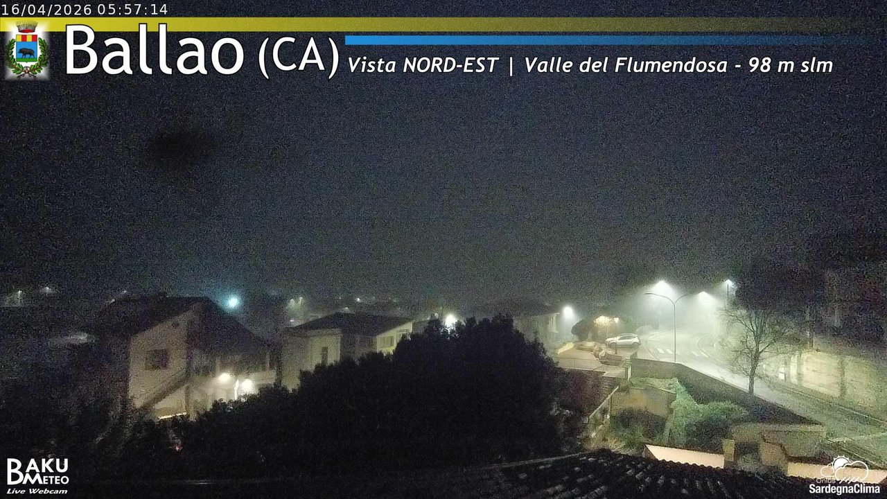 time-lapse frame, Ballao webcam