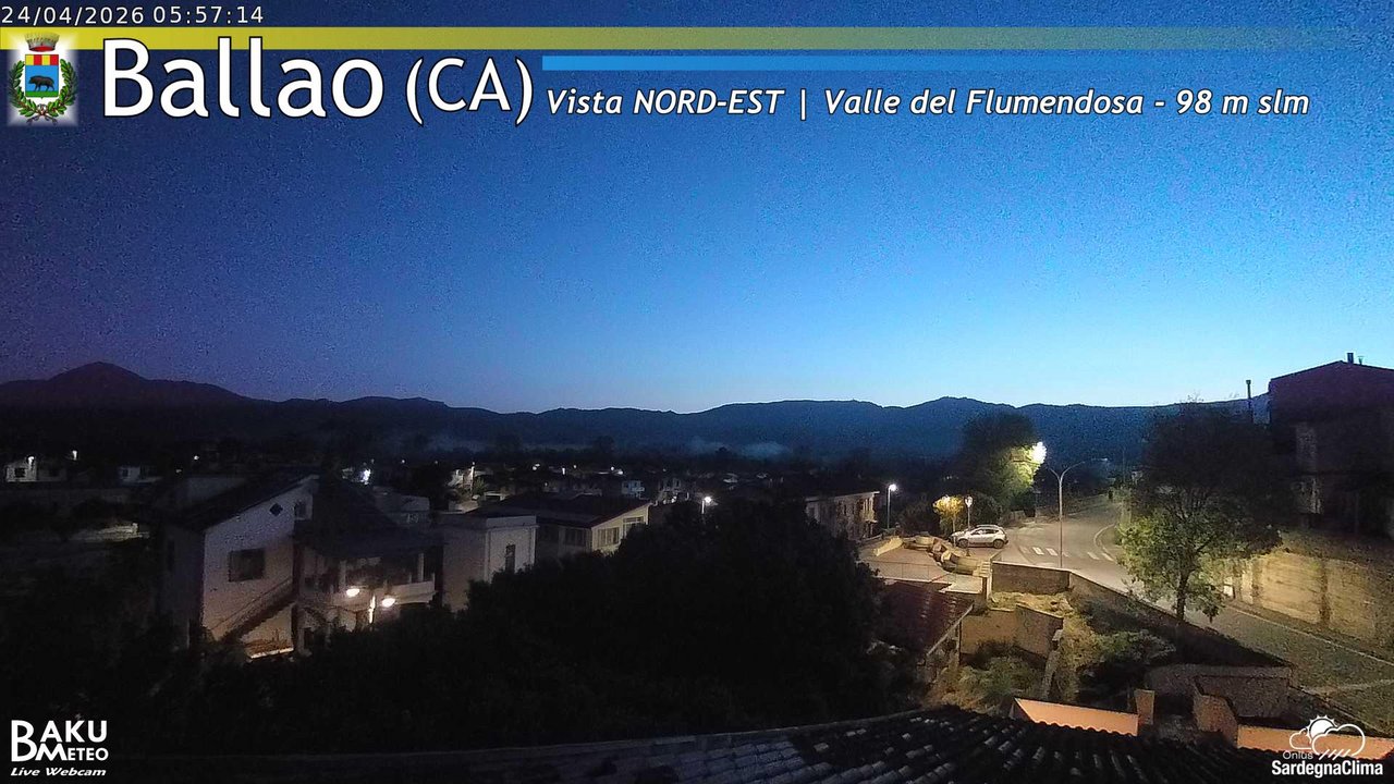 time-lapse frame, Ballao webcam
