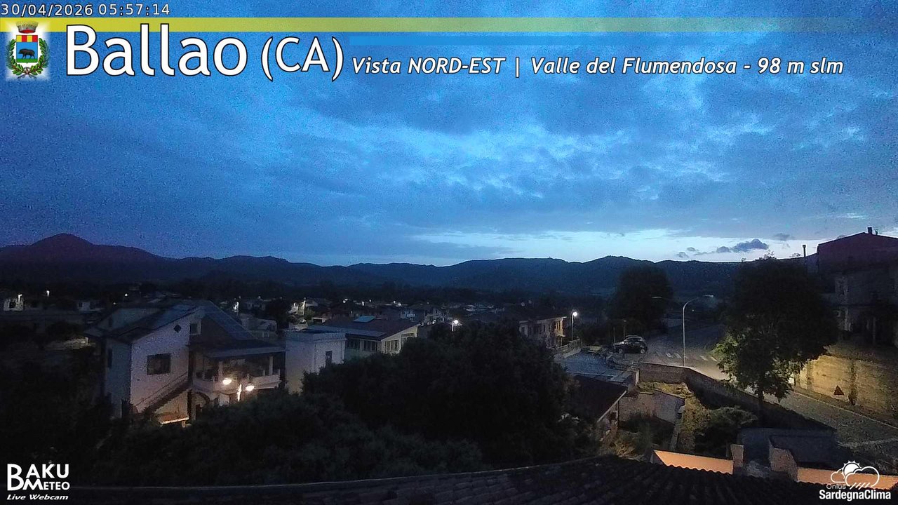 time-lapse frame, Ballao webcam