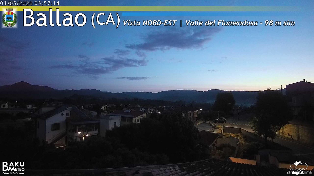 time-lapse frame, Ballao webcam