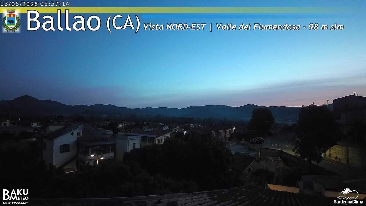 time-lapse frame, Ballao webcam