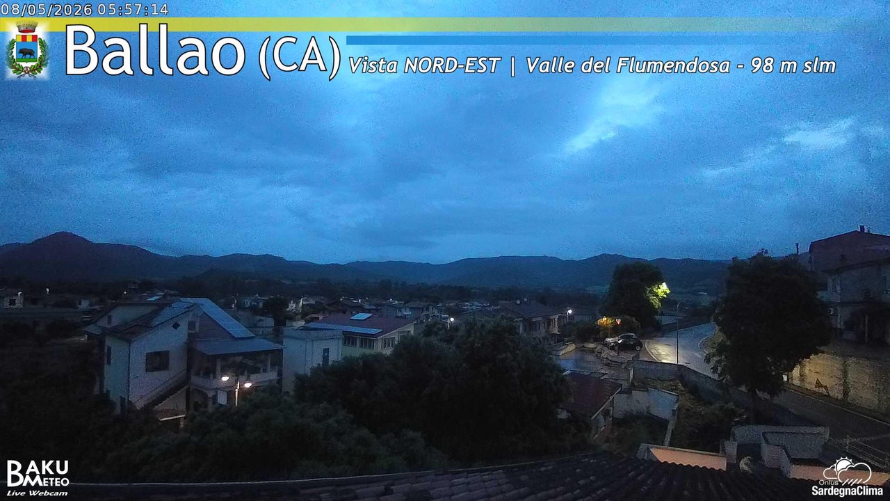time-lapse frame, Ballao webcam